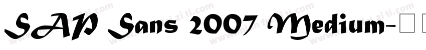 SAP Sans 2007 Medium字体转换